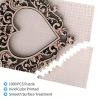 1000 Piece Jigsaw Puzzle for Adults Personalized Picture Puzzle Heart Shaped Frame Customized Wooden Puzzle for Family, Birthday, Wedding, Game Nights Gifts, 19.7"x29.5" view 3