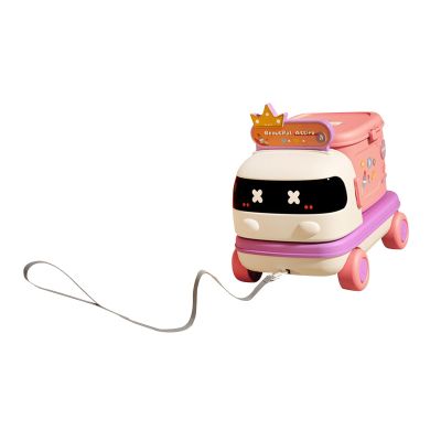 Menolana Kids Pretend Playset Role Play Adorable Early Learning Portable Small Car Toy Pretend Game for Age 3 4 5 6 Birthday Gift Kids, Cosmetic Theme