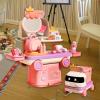 Menolana Kids Pretend Playset Role Play Adorable Early Learning Portable Small Car Toy Pretend Game for Age 3 4 5 6 Birthday Gift Kids, Cosmetic Theme view 2