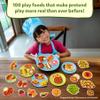 Skillmatics Pretend Play Playset - 100 Most Real Play Foods for Child's Play, Back-to-School Kitchen Accessories, Play Kitchen Toys, Gifts for Boys, Girls, Kids & Toddlers Ages 3 and up view 2