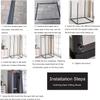 YPDJVLTI Dressing Room Square Changing Room Metal Frame Dressing Room Easy to Assemble Locker Room for Magazine Photography Foldable Changing Room Save Space view 4