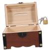 Abaodam Vintage Lockable Piggy Bank for Boy Girl Retro Money Box Treasure Chest with Sufficient Capacity for Cash and Coins Developing Savings Habits and Home view 1