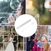 HOHXFYP 100 Pack Bubble Wand for Kids, Transparent Plastic Bubble Wands Bulk, 4.1in Bubble Toy Bubble Sticks for Weddings, Parties, Anniversaries, Valentine's Day view 2