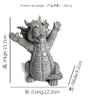 Garden Dragon Meditation Prayer Resin Garden Resin Crafts Decorative Decoration Study Living Room Desktop Decoration All (W65) view 4