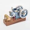 ToysCentral Basics Internal Combustion Engine Model, ENJOMOR 6CC Miniature Fixed-Type Four-Stroke Hit and Miss Gas Engine Model, Experimental Toy for Adults and Kids (RTR Version/Blue) view 3