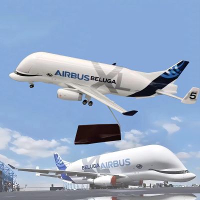 16.5 1:150 Scale Model Airplane A330-600 Beluga Transport Aircraft Model Jet Plane Collectibles Resin with Wheels Diecast for Collection Gift Ornament