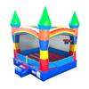Crossover Rainbow Inflatable Bounce House for Kids and Toddlers, 13 x 12 x 14.5 Foot Bouncy Jump Castle Backyard Jumper, Commercial-Grade Vinyl, with Blower, Stakes and Storage Bag view 2