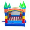 Crossover Rainbow Inflatable Bounce House for Kids and Toddlers, 13 x 12 x 14.5 Foot Bouncy Jump Castle Backyard Jumper, Commercial-Grade Vinyl, with Blower, Stakes and Storage Bag view 4
