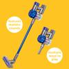 Casdon Dyson Cordless Vacuum Blue | Interactive & Officially Licensed Toy Dyson Vacuum For Children Aged 3+ | Realistic Role-Play Fun! view 2