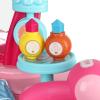 GIFZES Toddler Makeup Table with Mirror and Chair, Girls Makeup Table Set, Vanity Makeup Table Toy, Kids Makeup Vanity Set, Kids Vanity Set with Lights and Music, Toddlers 2-5 Years Old (Pink) view 3