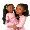 African American Black Girl Dolls - 18 Inch Black Dolls with Curly Afro Hair, Black Brown Doll with Ballerina Dress as for Girls(Ballet with Braids view 3