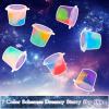 64 Pack Mini Galaxy Slime Kit Party Favors, Stretchy, Stress Relief, and Safe for Girls and Boys Classroom Reward, Valentine's Day Party Supplies,End of Year Student Gifts,Halloween Galaxy Slime Bulk view 4