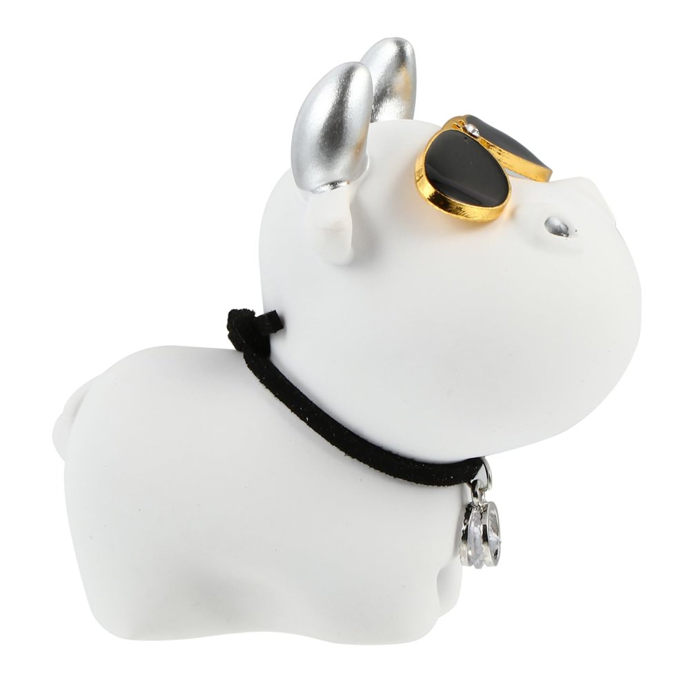 PRETYZOOM Funny Car Calf Mascot Ornament Creative Resin Dashboard Decoration for Home and Desktop Cute Cow Design for Joyful Car Atmosphere Safe and Practical Gift