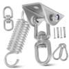 Abaodam 1set Heavy Duty Stainless Steel Swing Hanger Kit Snap Hooks for Hammocks and Swings Resistant Flexible Design for Use view 1
