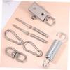 Abaodam 1set Heavy Duty Stainless Steel Swing Hanger Kit Snap Hooks for Hammocks and Swings Resistant Flexible Design for Use view 3