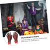 Abaodam Halloween Hand Props Realistic Dead Hand for Scary Prank Photography Party Black Pair view 4