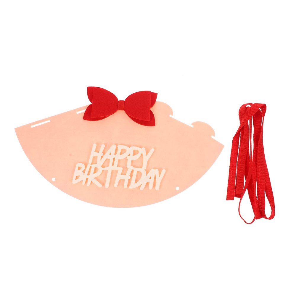 Alipis 1pc Birthday Party Felt Hat Adorable Bowknot Design for Showers Costume Parties and Festive Decorations Creative Accessory to Your Celebration