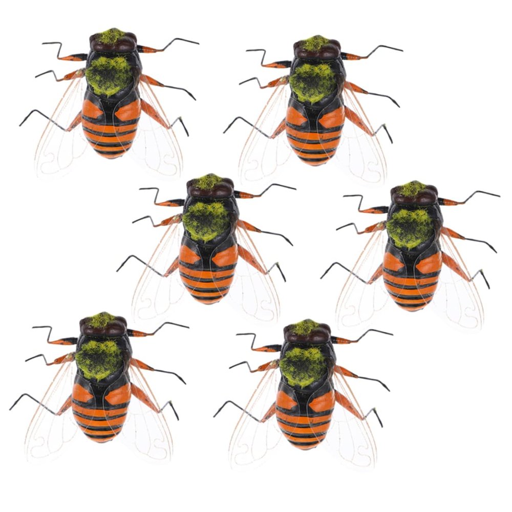 6Pcs Bee Figurine Ornaments for Pot Garden Decor Bee Decorations for Home and Yard