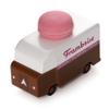 CANDYCAR Wooden Food Truck Collection - Framboise Macaron Van, Premium Handcrafted Beech Wood Toy Car view 1