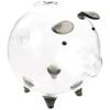 Abaodam Glass Piggy Bank for Boys and Girls Pig-Shape Coin Bank Money Holder Pot Adorable Decorative Jar view 1