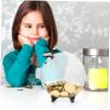 Abaodam Glass Piggy Bank for Boys and Girls Pig-Shape Coin Bank Money Holder Pot Adorable Decorative Jar view 2