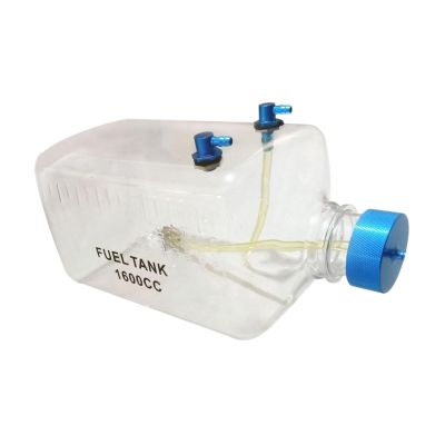 Aosekaa RC Fuel Tank, Transparent Fuel Tank, Oil Bottle for Plane Gas Airplane, Model Aircraft Spare Parts, 1600CC