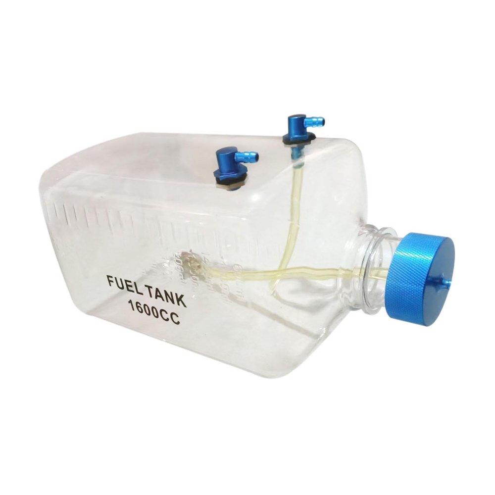 Aosekaa RC Fuel Tank, Transparent Fuel Tank, Oil Bottle for Plane Gas Airplane, Model Aircraft Spare Parts, 1600CC