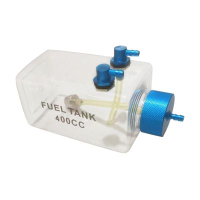 Aosekaa RC Fuel Tank, Transparent Fuel Tank, Oil Bottle for Plane Gas Airplane, Model Aircraft Spare Parts, 400CC