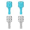 4pcs Drone Controller Sticks, Aluminum Drone Control Joystick Detachable Thumb Rocker Replacement Compatible with DJI Mini 3 Pro DJI RC Smart Controller Accessories (Silver, Lake Blue) view 1