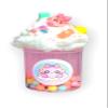 Candyland Clear Slime  6oz Non-Scented Handmade Slime with Charms & Cloud Whip  Hoshimi Slimes view 1