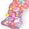 Candyland Clear Slime  6oz Non-Scented Handmade Slime with Charms & Cloud Whip  Hoshimi Slimes view 2