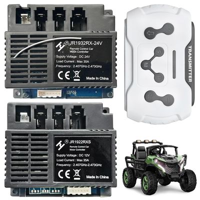 POLYNX 12 Volt JR1922RXS High Power Control Box Kit for Power Wheels Connection Kit Upgrade,2.4G Bluetooth Remote Control Controller Box Kit for Kid's Ride on Toys Car Replacement Parts