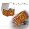 Strong Magnet Card Case Deck Box Mtg Card Box Playing Card Box Magic Deck Box Tcg Up to 200 Cards Creative Pattern Trading Card Storage Box for Collectible Card Games, Sun Face Red Tarot view 4