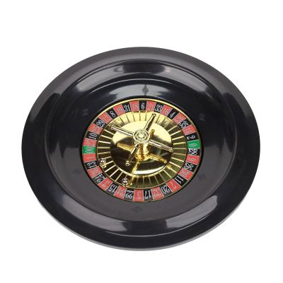 GeRRiT Roulette Sets 10-Inch Plastic Russian Roulette Macau Roulette 37 Number Single 0 Turntable Gaming Props for Game Night Party Games