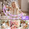GOGOSO Ball Pit Balls,Plastics Balls for Ball Pit, Stars Hearts Shape for PastelBall for Toddlers Kids, Pear Pink Purple White, 50pcs view 3