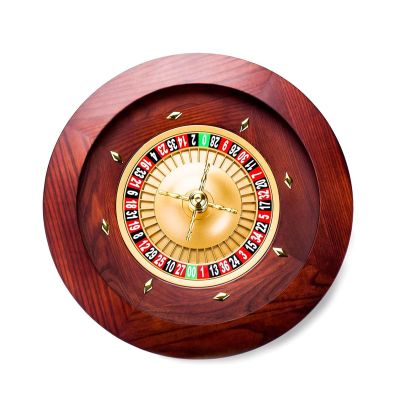 GeRRiT Roulette Sets Russian Roulette Wooden Roulette Wheel Set with Double-Zero Layout and Precision Bearings for Game Night Essential Party Games