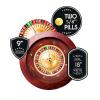 GeRRiT Roulette Sets Russian Roulette Wooden Roulette Wheel Set with Double-Zero Layout and Precision Bearings for Game Night Essential Party Games view 4