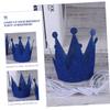 Ciieeo 12pcs Glitter Birthday Crown Hats Double-sided Birthday Party Props for Boys and Girls Headwear Princess Prince Crowns for Celebrations and view 3