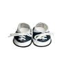18" American Doll Shoes-Oxford Saddle Shoe in Black & White or Navy & White (Navy & White) view 1