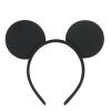 winvin Set of 24 Mouse Costume Deluxe Fabric Ears Headband White Polka Dots Bow Boys Girls Birthday Party Hairs Accessories Baby Shower Headwear Halloween Party Favors Decorations (Blue) view 4