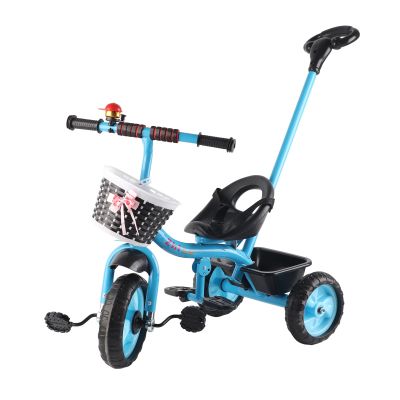 Kids Tricycle with P rent Push H ndle, Lightweight B by B l nce Bike Tricycle for Children, P rent Stee Push H ndle, Toddler Trike(Blue)