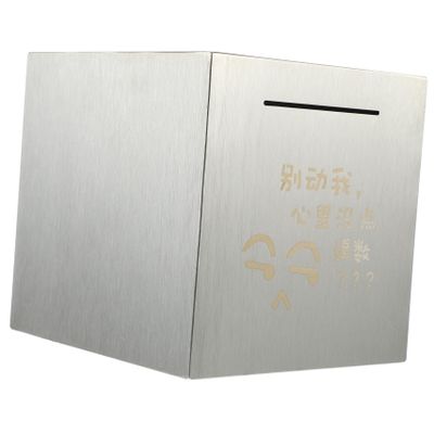 Abaodam Stainless Steel Counting Piggy Bank for Adults Digital Savings Bank Coin Storage Jar