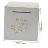 Abaodam Stainless Steel Counting Piggy Bank for Adults Digital Savings Bank Coin Storage Jar view 3