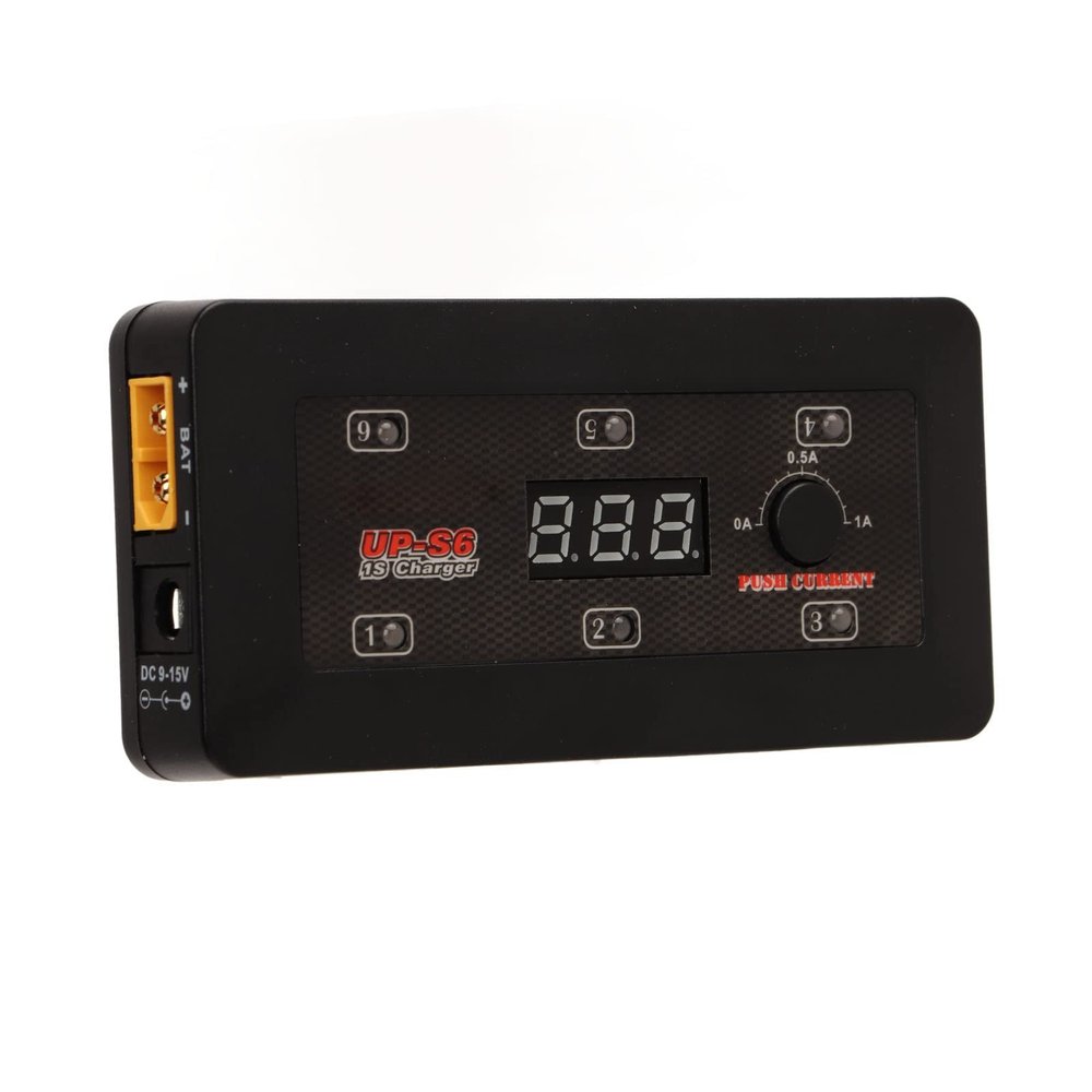 LiPo LiHV Battery Charger, Efficient UP S6 1S Charger Black Micro MX MCPX USB Port Portable for Aircraft Model