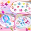 Little Girl Jewelry Rings Toys in Box, Adjustable Rings for Kids, 24 PCS Cute Costume Jewelry Princess Party Favors Birthday Easter Christmas Valentines Gifts for 3 4 5 6 7 8 9 Year Old Girls view 3
