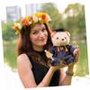 BESTonZON 25pcs Miniature Graduation Bear Doll Decor Certificate Scroll Models Lightweight Non-Woven Landscape Decoration for Party Celebrations and Souvenir Collectibles view 4