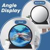 rysnwsu Moving Sand Art Picture w/Mirror, 3D Dynamic Sand Art Liquid Motion Sandscapes, Large Desktop Art, Home & Office Relaxing Desktop Decor (Blue-Turtle, 7'') view 3