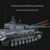 Ssccgym TK7.0 Remote Control Tank Germany GE Panzer IV RC Tanks Battle War Military Vehicle Simulation Smoke Emission Sound Effect Collection 1/16 Scale (Grey Upgrade RC Tank) view 4