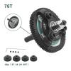48P 76T Spur Gear Hardened Steel Transmission Gears with 27T 28T 29T 30T Pinions Gear 1/8 inch 3.175mm Hole Upgrade Parts for Traxxas RC 1/10 2WD Slash Stampede Rustler 2WD Bandit VXL XL-5 F-150 SVT view 3