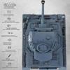 Ssccgym TK7.0 Remote Control Tank Germany GE Panzer IV RC Tanks Battle War Military Vehicle Simulation Smoke Emission Sound Effect Collection 1/16 Scale (Grey Standard RC Tank) view 2